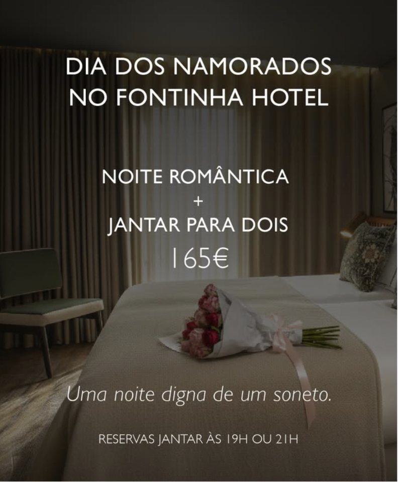 Cartaz da oferta de Dia dos Namorados