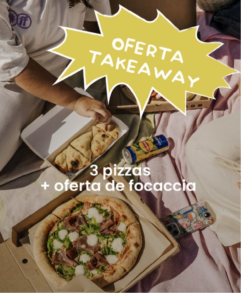Cartaz da oferta de takeaway