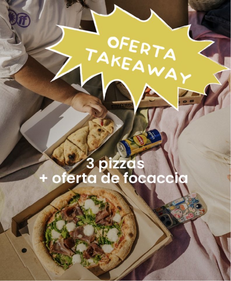 Cartaz da oferta de takeaway